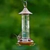 Embossed Decorative Glass Hummingbird Feeder 1 Embossed Decorative Glass Hummingbird Feeder -Gardening Supplies na35240