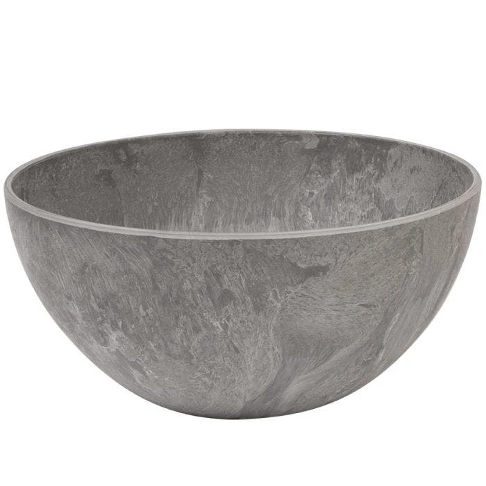 Self-Watering Napa Bowl Planter Grey 3 Self-Watering Napa Bowl Planter Grey