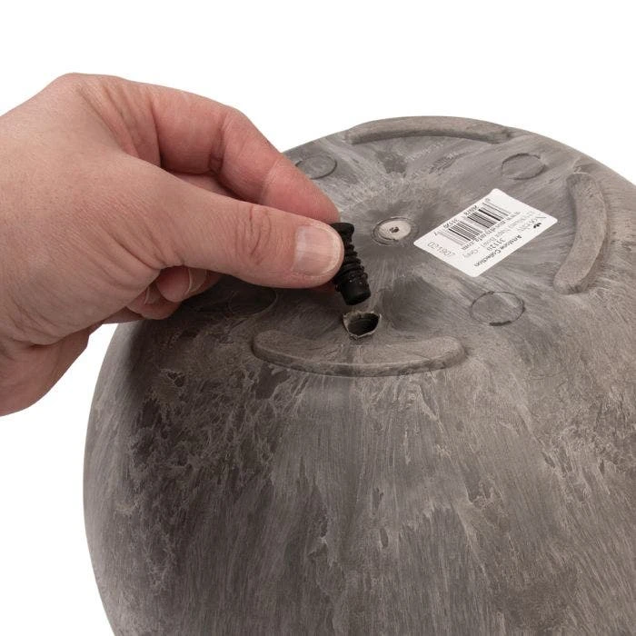 Self-Watering Napa Bowl Planter Grey 5 Self-Watering Napa Bowl Planter Grey - Image 3