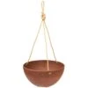 Self-Watering Napa Hanging Bowl Planter, Rust -Gardening Supplies nh32129