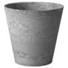 Self-Watering Napa Round 12" Planter Grey -Gardening Supplies nr08120