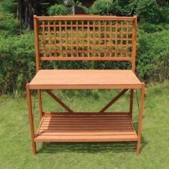 Hemlock Foldable Potting Bench -Gardening Supplies pb01 6