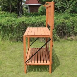 Hemlock Foldable Potting Bench -Gardening Supplies pb01 7