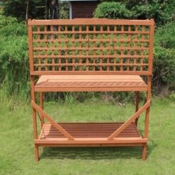 Hemlock Foldable Potting Bench -Gardening Supplies pb01 8
