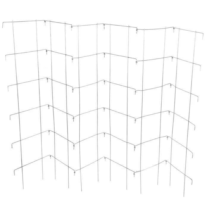 Pea Fence With 6 Panels, 48-Inch, 2-Pack 3 Pea Fence With 6 Panels, 48-Inch, 2-Pack