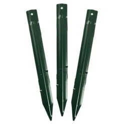 Permaloc Set Of Six 8-foot Long Sections - Green DuraFlex, Baked-On Finish -Gardening Supplies pgr8 stakes