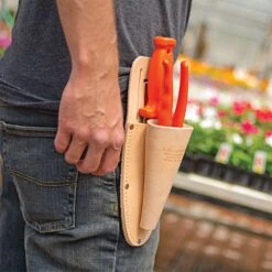 Deluxe Soil Knife, Pruner, Sheath Combo By A.M. Leonard, Lifetime Warranty -Gardening Supplies pkcom 4 1