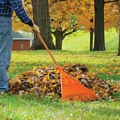 Leonard Poly Lawn Rake With Composite Handle 24 Inch Head -Gardening Supplies ppr24 3 1