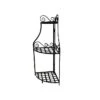 Black Forged Steel Corner Plant Stand 2 Black Forged Steel Corner Plant Stand -Gardening Supplies pscn