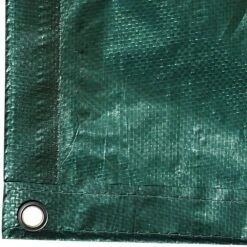 Tuff Tarp 4.5oz. Polyethylene With Grommets 3ft Apart 3ft Sewn Rope 6ft X 8ft Green