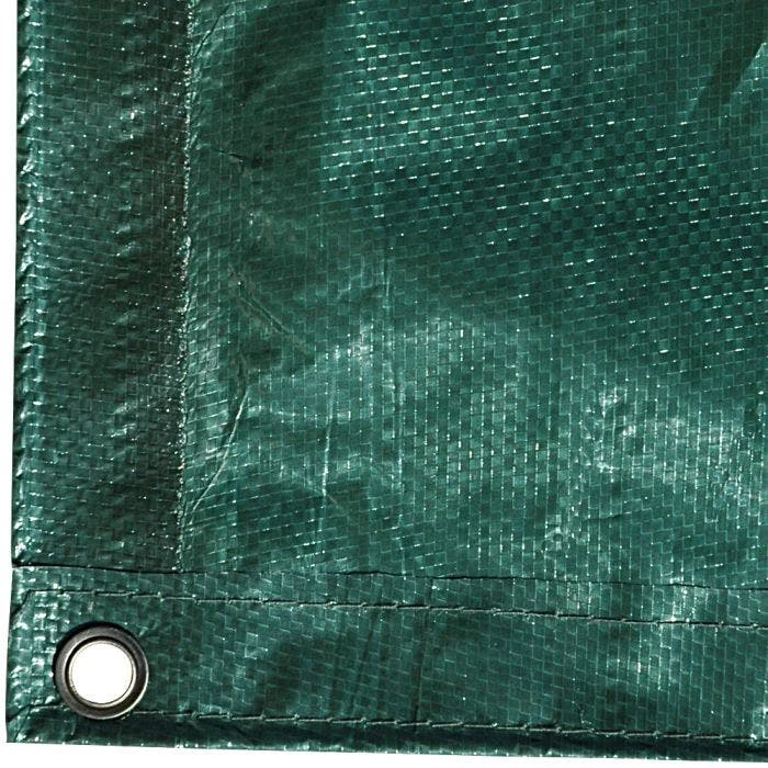 Tuff Tarp 4.5oz. Polyethylene With Grommets 3ft Apart 3ft Sewn Rope 9ft X 12ft Green 3 Tuff Tarp 4.5oz. Polyethylene With Grommets 3ft Apart 3ft Sewn Rope 9ft X 12ft Green