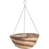 Basket 14" Hanging Banana Leaf Spiral