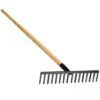Forged Steel Straight Rake By A.M. Leonard, 16-1/2in Wide X 62in Length, Ash Handle, Lifetime Warranty -Gardening Supplies s16 3