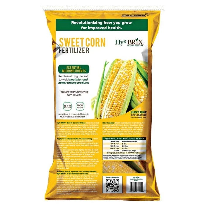HyR BRIX Sweet Corn Fertilizer, 45-Pound Bag 3 HyR BRIX Sweet Corn Fertilizer, 45-Pound Bag