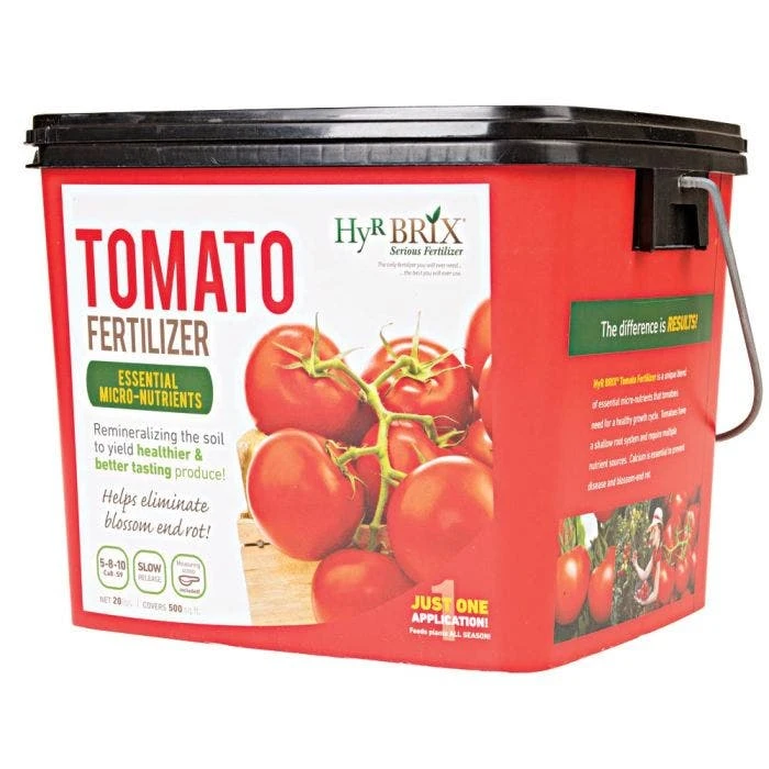 HyR BRIX Tomato Fertilizer 5 8 10 20 Lb Tub 3 HyR BRIX Tomato Fertilizer 5 8 10 20 Lb Tub
