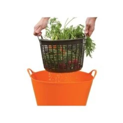 Orange 7 Gallon TubTrug With Colander Basket -Gardening Supplies tubbk7 1