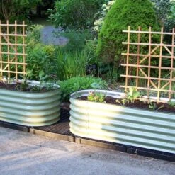 Vego 6 In 1 Modular Metal Raised Bed, Olive Green -Gardening Supplies vb6n1 og 2 1