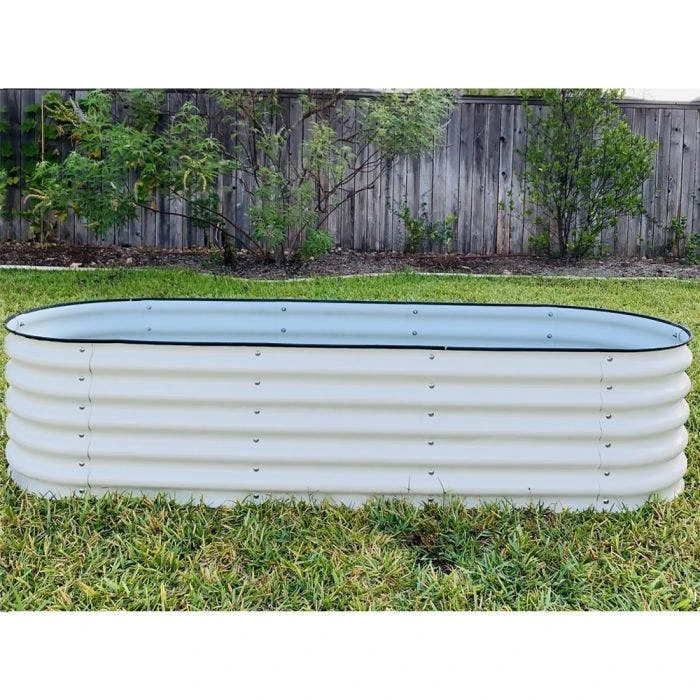 Vego 6 In 1 Modular Metal Raised Bed, Pearl White 3 Vego 6 In 1 Modular Metal Raised Bed, Pearl White