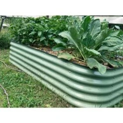 Vego 9 In 1 Modular Metal Raised Bed, Olive Green -Gardening Supplies vb9n1 og 5