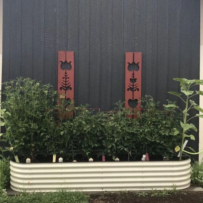 Vego 9 In 1 Modular Metal Raised Bed, Pearl White 4 Vego 9 In 1 Modular Metal Raised Bed, Pearl White - Image 2