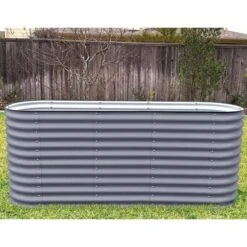 Vego Extra Tall 6 In 1 Modular Raised Bed, Modern Grey