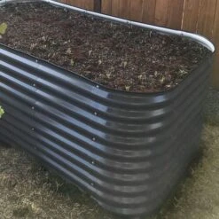 Vego Extra Tall 6 In 1 Modular Raised Bed, Modern Grey -Gardening Supplies vbt6n1 gr 2 1