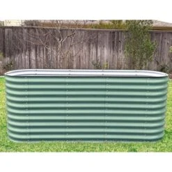 Vego Extra Tall 6 In 1 Modular Metal Raised Bed, Olive Green