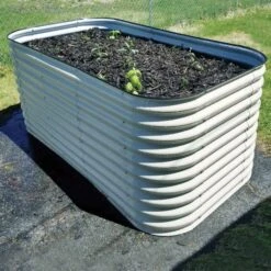 Vego Extra Tall 9 In 1 Modular Raised Bed, Pearl White