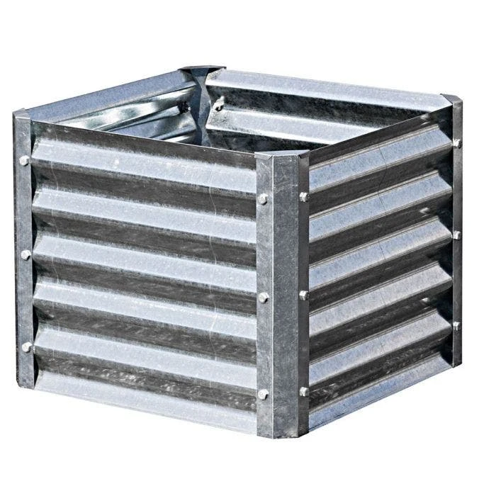 EarthMark Galvanized Metal Raised Garden Bed High Square 3 EarthMark Galvanized Metal Raised Garden Bed High Square