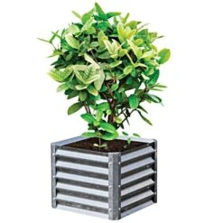 EarthMark Galvanized Metal Raised Garden Bed High Square 9 EarthMark Galvanized Metal Raised Garden Bed High Square -Gardening Supplies vp mgbh0xx 1