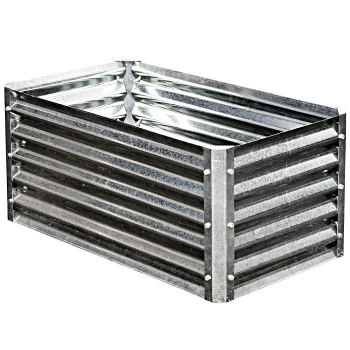 EarthMark Galvanized Metal Raised Garden Bed High Square 5 EarthMark Galvanized Metal Raised Garden Bed High Square - Image 3