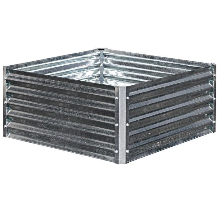 EarthMark Galvanized Metal Raised Garden Bed High Square 7 EarthMark Galvanized Metal Raised Garden Bed High Square - Image 5