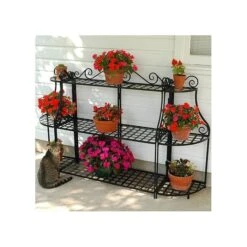 Black Forged Steel Plant Stand