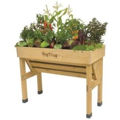 VegTrug Wall Hugger Elevated Garden Bed Natural