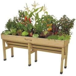 VegTrug Wall Hugger Elevated Garden Bed Natural -Gardening Supplies vp vtwhx 2