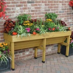 VegTrug Wall Hugger Elevated Garden Bed Natural -Gardening Supplies vp vtwhx 3