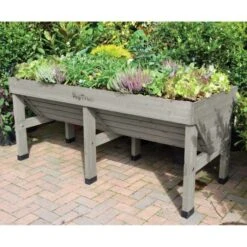 VegTrug Medium Elevated Garden Bed, Gray Wash -Gardening Supplies vtmdg 2