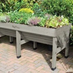 VegTrug Medium Elevated Garden Bed, Gray Wash -Gardening Supplies vtmdg 3