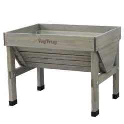 VegTrug Small Elevated Garden Bed Gray Wash