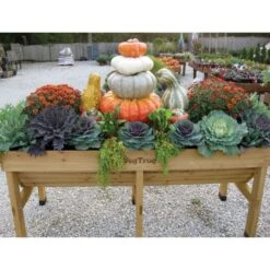 VegTrug Wall Hugger Medium Elevated Garden Bed Natural -Gardening Supplies vtwhm 2