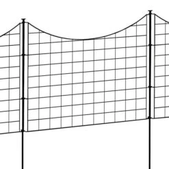 New Products 13 Zippity Black Metal Garden Fence, 25-Inch Tall