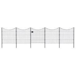 New Products 7 Zippity Black Metal Fence & Gate Kit - 38" Gate With (4) 39" Panels